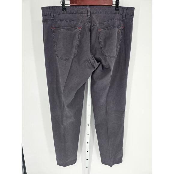 Cookie Johnson Women Gray Mid Rise Boyfriend Slim Leg Button Closer Jean Size 36 - Picture 4 of 5